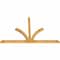 Ekena Millwork Richland Rough Sawn Timber Gable Bracket, Western Red Cedar, 108"W x 68"H x 4"D x 4"F, 15/12 Pitch GBW108X68X0404RIC00RWR - alternate 5